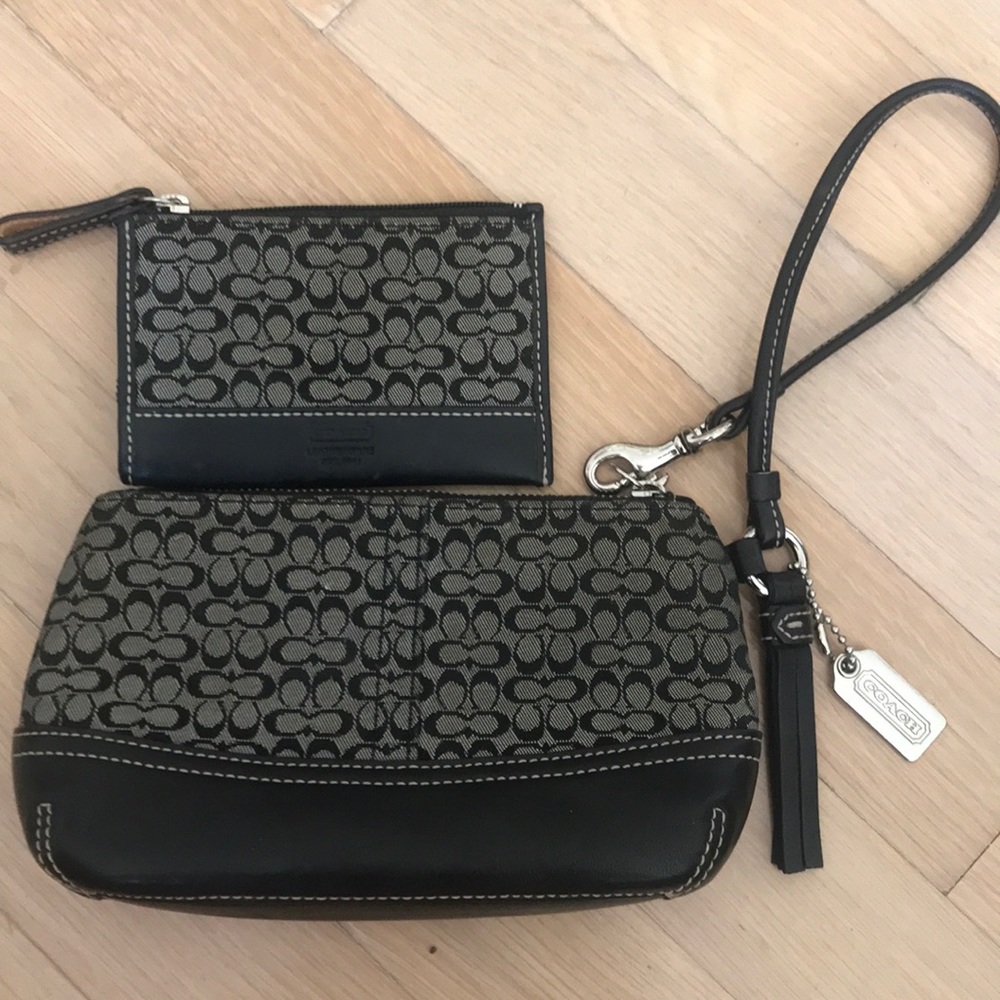 COACH wristlet & matching coin purse